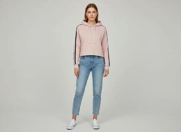 sinsay bluzy chłopięce: Sinsay, Bluza z kapturem damska, rozmiar S — 6