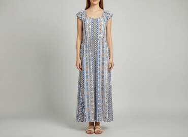 zwiewna sukienki na wesele maxi: Sukienka damska, rozmiar S — 5