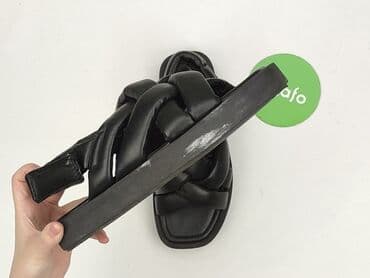 biale klapki a'la hermes: H&M, Sandały damskie, rozmiar 38 — 6