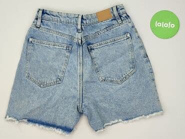 krótkie spodenki z wysokim stanem jeansowe: Sinsay, Szorty damskie, rozmiar XS — 4