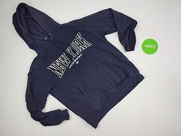 niebieska bluza pull and bear: H&M, Bluza z kapturem damska, rozmiar M — 2