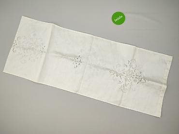 dodatki do pokoju: Obrus 218 x 43, kolor - Biały, stan - Bardzo dobry — 2