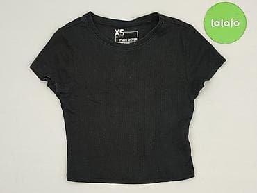czarne bluzki basic: FB Sister, T-shirt damski, rozmiar XS — 3