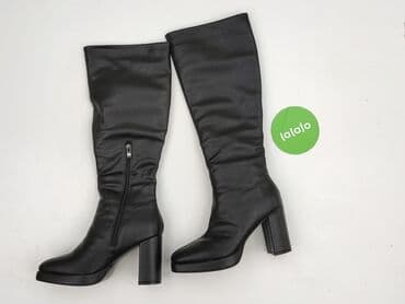 obuwia lakierowane kozaki ccc: Kozaki damskie, 38 — 3