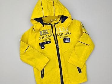 sweter neonowy róż: Kurtka przeciwdeszczowa, 5-6 lat, 110-116 cm, stan - Bardzo dobry — 1