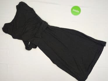 czarna sukienka ze srebrnymi dodatkami: Orsay, Sukienka damska, XS — 3