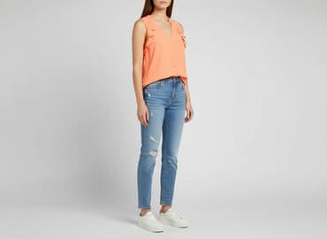 hm bluzki z krótkim rękawem: H&M, Bluzka damska, rozmiar L — 7