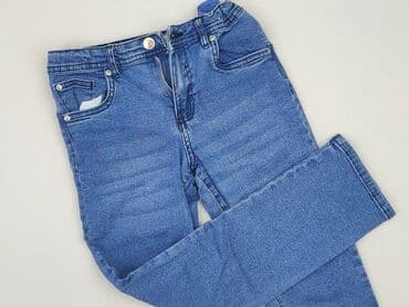 tank top allegro: Spodnie jeansowe, Sinsay, 9 lat, 128/134, stan - Idealny — 1