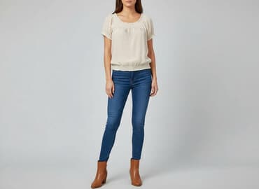 tkaniny na bluzy: Bluzka damska, rozmiar S — 7