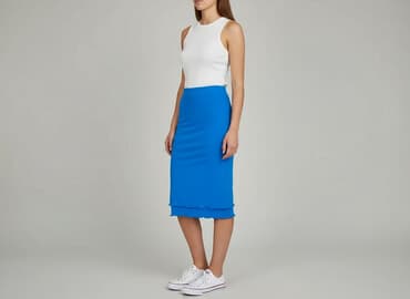 spódnice wieczorowa midi: Spódnica damska, rozmiar S — 1