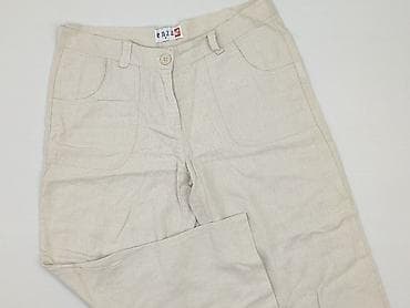 bluzki len: Spodnie materiałowe damskie, rozmiar M — 1