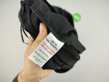 długie spodnie damskie dla wysokich: Papaya, Spodnie materiałowe damskie, rozmiar L — 5