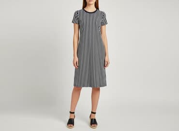 sukienka rozkloszowana dekolt łódka: Sukienka damska, rozmiar M — 5