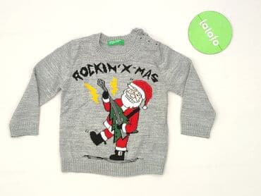 czarne rajstopy z wzorami: Sweater, Benetton, 6-9 months, condition - Very good — 2