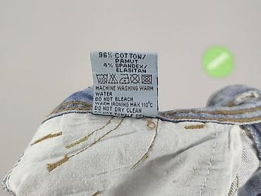 jeansy cropped: Szorty damskie, rozmiar L — 6