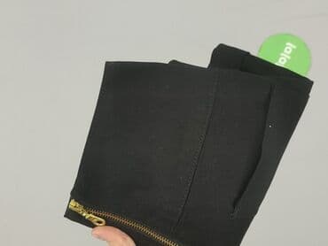 krótkie czarne spodenki materiałowe: Pieces, Szorty damskie, rozmiar M — 6