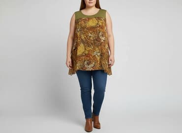 bluzka plus size: Tunika damska, rozmiar 5XL — 5
