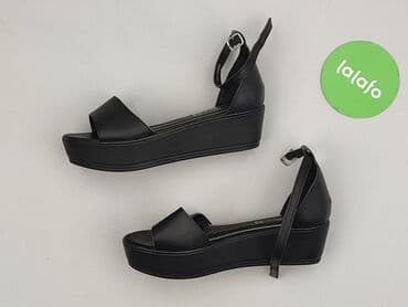 czarne sandały płaskie ccc: Sandały damskie, 39 — 5
