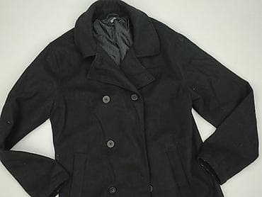 spo: Męski płaszcz peacoat HENRY ROSS - Kolor: czarny - Fason: dwurzędowy — 2