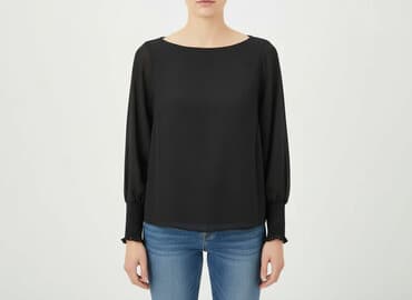 bluzki z dekoltem w łódkę zara: Zara, Bluzka damska, rozmiar M — 1