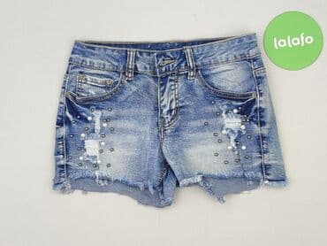 szorty z wysokim stanem czarne: Szorty damskie, 2XS — 2