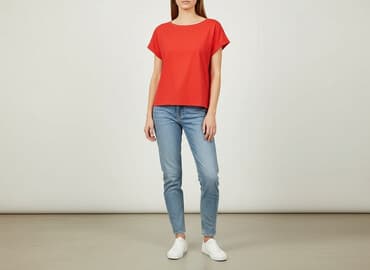 czerwona koszula damska reserved: Reserved YFL, Women`s T-shirt, size S — 1