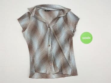 brązowa bluzki z krótkim rękawem: Bluzka damska, rozmiar M — 2