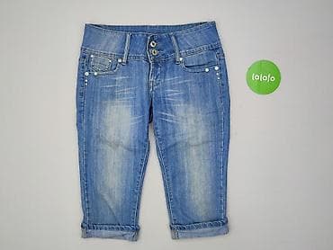 pro moda sandały: Denim, Spodnie 3/4 damskie, rozmiar M — 2