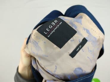 sandały skechers ccc: Marynarka męska LEGER Super Fit - Kolor: granatowy z jasnoszarymi — 4