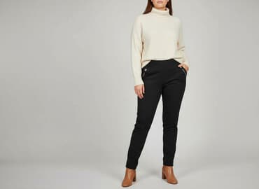 stringi damskie xxl: Spodnie materiałowe damskie, rozmiar XL — 7