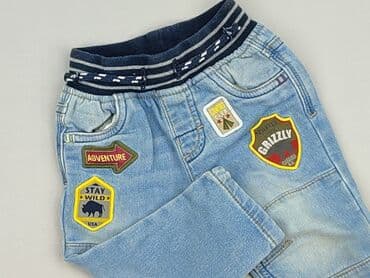 jeansy dzwony 140: Spodnie jeansowe, 3-6 miesięcy, stan - Bardzo dobry — 1