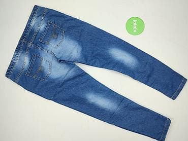 topy biale: Spodnie jeansowe, 13 lat, 152/158, stan - Idealny — 3