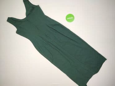 sukienka maxi butelkowa zieleń długi rękaw: Sukienka damska, rozmiar M — 4