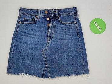 h m grey jeans: H&M, Spódnica damska, rozmiar XS — 2