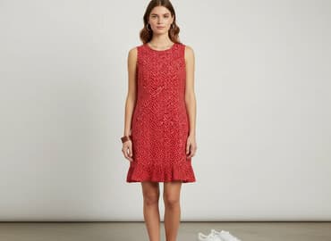 czerwona sukienka 146: KappAhl, Sukienka damska, rozmiar S — 6