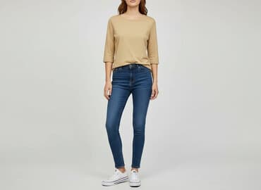 h and m slim fit t shirt: H&M, Women`s T-shirt, size XS — 1