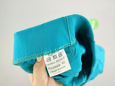 Len: Spodnie materiałowe damskie, rozmiar L — 5