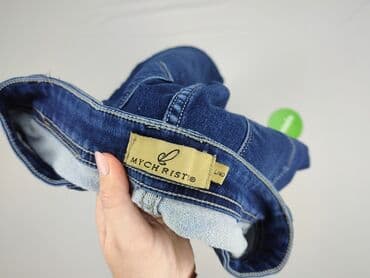 jeansy z krzyżami: Jeansy damskie, rozmiar L — 4