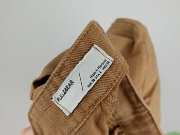 brązowe spodnie woskowane stradivarius: PULL&BEAR, Spodnie dla mężczyzn, rozmiar S — 4