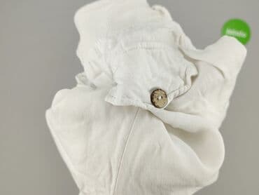 biale szerokie jeansy: Spodnie 3/4 damskie, rozmiar XL — 4