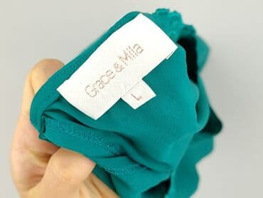 szmaragdowa bluzki damskie: Grace & Mila, Bluzka damska, rozmiar L — 5