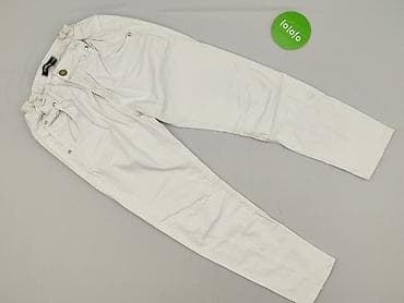 off white bluzki: Spodnie materiałowe damskie, rozmiar S — 2