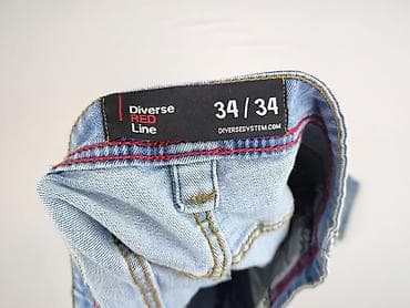 spodnie cargo diverse: Diverse, Jeansy dla mężczyzn, rozmiar L — 4