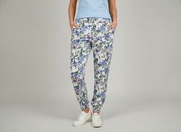 spodnie piżama hello kitty: Spodnie materiałowe damskie, rozmiar L — 6