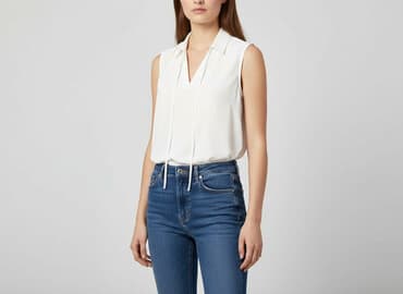 biala bluzka z dlugim rekawem: Next, Bluzka damska, rozmiar M — 6