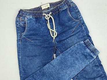 biale spodnie reserved: Jeansowe joggery damskie Reserved - Model: denim joggers - Kolor — 1