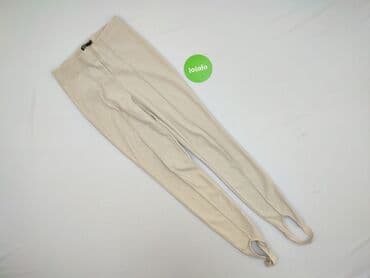 legginsy beżowe prążkowane: Legginsy Sportowe damskie, rozmiar S — 3