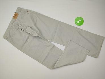 biale jeansy: Spodnie materiałowe damskie, rozmiar L — 3