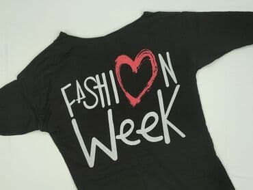 czarne t shirty damskie w serek: T-shirt damski, rozmiar M — 1