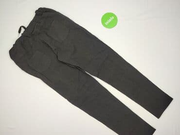 czarne spodnie z białą nitką: Spodnie damskie, rozmiar M — 4